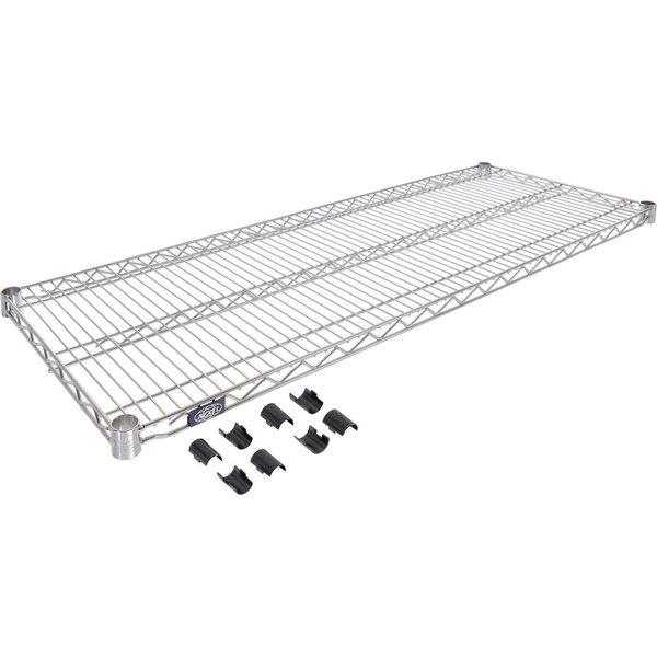 Nexel Stainless Steel Wire Shelf, 24W x 18D S1824S
